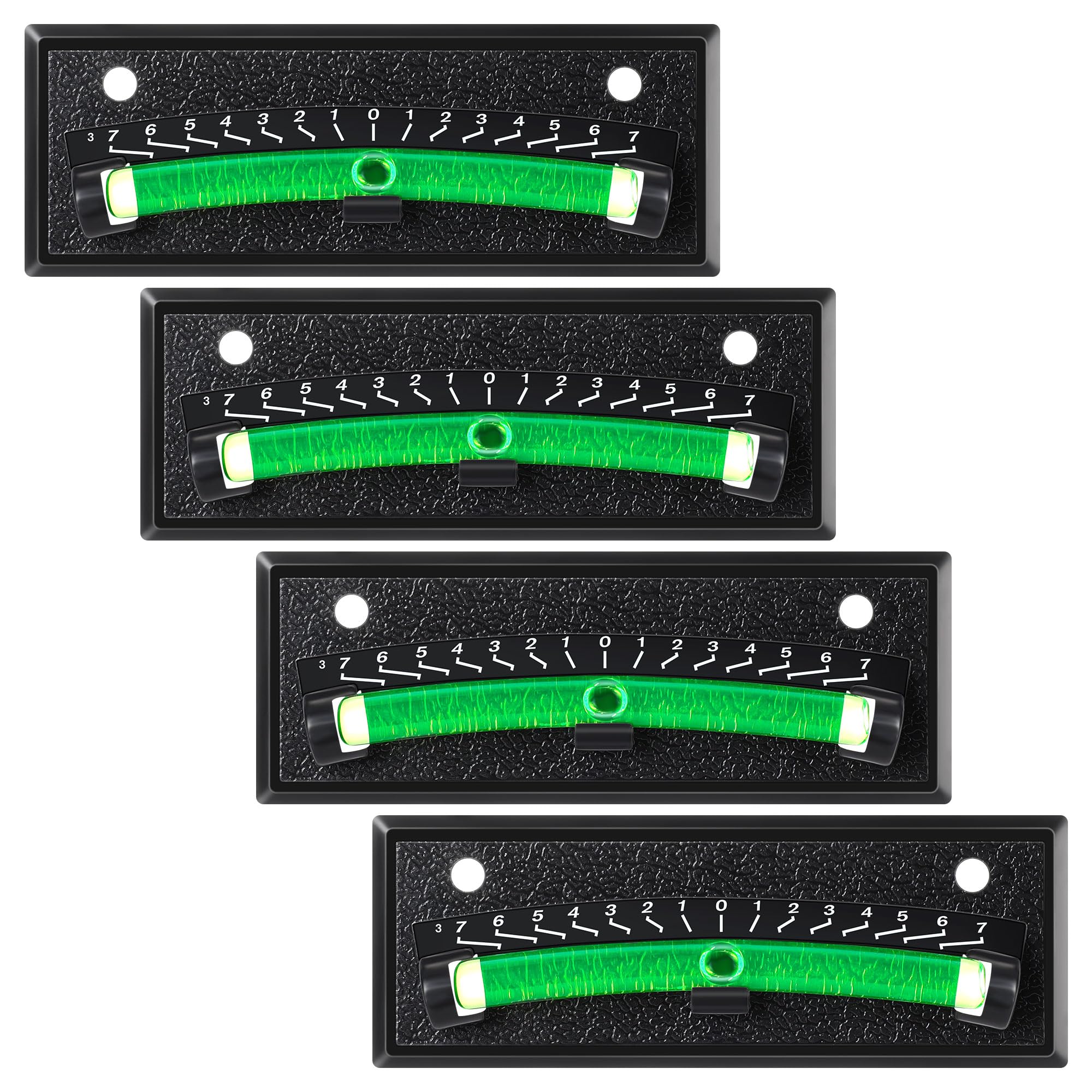 Photo 1 of Dunkive 4 Pack Rv Level Bubble,graduated Scale Levels for Precision Leveling,stick on Leveling System for RV, Camper, Trailer and Caravan, High Visibility Bubble Level, Black