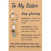 Tyqour Sister Birthday Gifts Christmas Gift for Sisters Keychain Big Little Best Sister Adult Sisters in Law