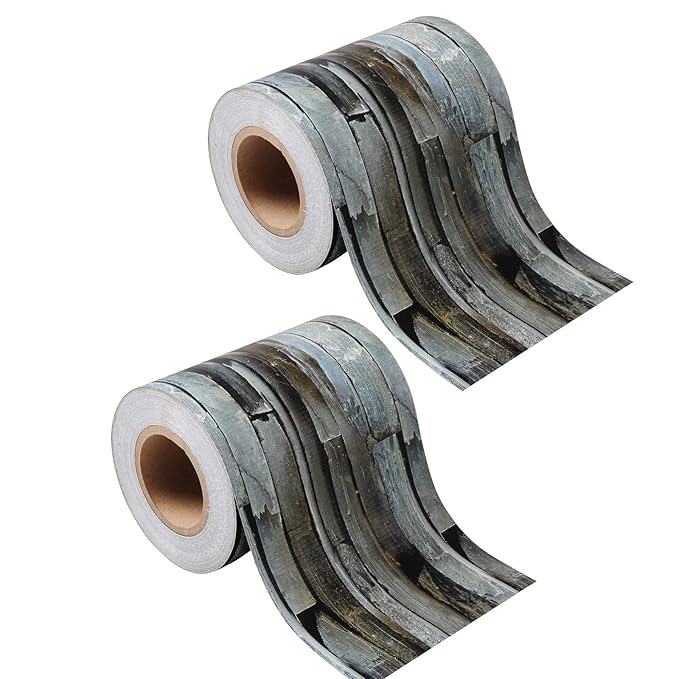 WOLTU PVC Sichtschutzstreifen 450g/m² Schiefer 70m mit 50x Befestigungschipse Zaunfolie Doppelstabmattenzaun Sichtschutz Wind