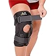 BraceAbility Obesity Hinged Knee Brace - XXXL Overweight to Plus Size Wrap Support for Womens and Mens Arthritis Treatment, Bariatric Joint Pain Relief, Kneecap Instability, Ligament Weakness (3XL)