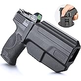 WARRIORLAND OWB Holster Thumb Release & Optic Cut Compatible with Glock 17/22/31, G19/19X/23/45, Taurus G2C/G3C, 1911 5'' No Rail, M&P M2.0 9mm/SD9 VE