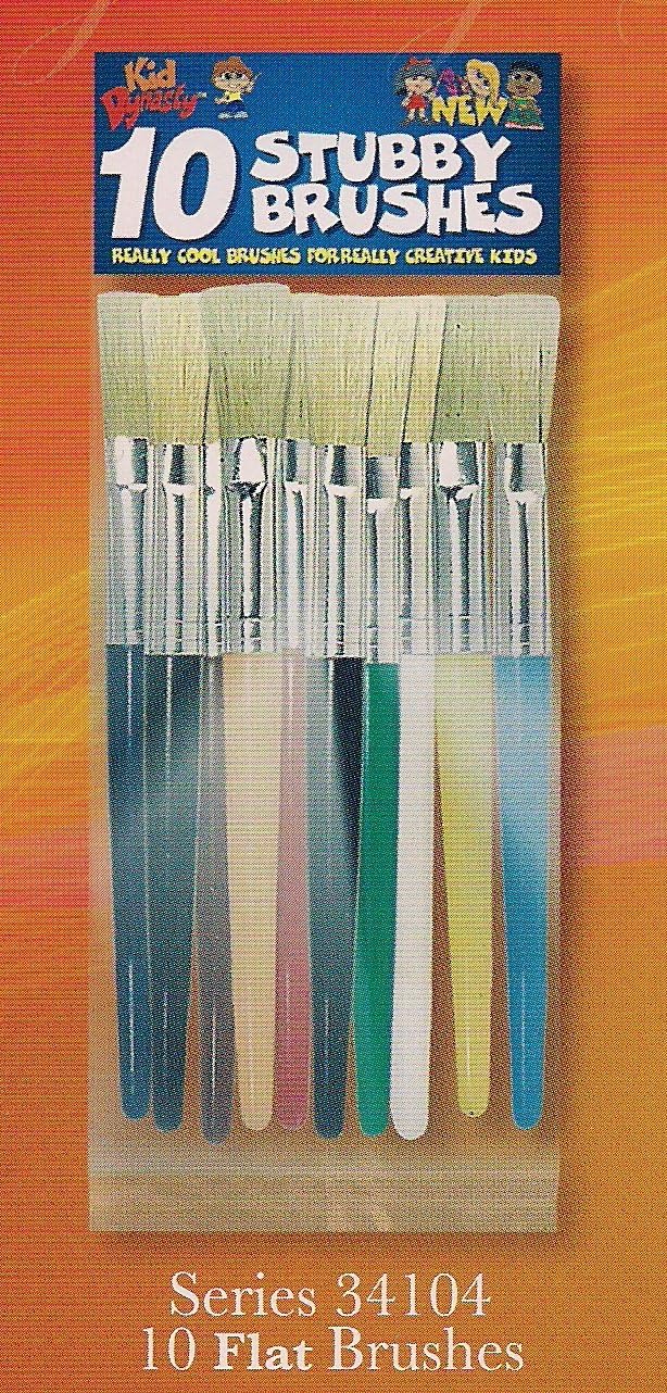 Kid Dynasty Stubby Brush Set of 10 Flat