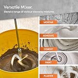VonHaus 1600W Paddle Mixer - Electric Cement Mortar Plaster Paint Stirrer view 7