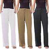 Sexy Basics Women's 3 Pack Super Soft Drawstring Yoga Lounge PJ Sleep Pants
