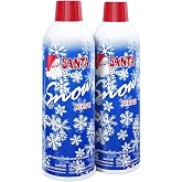Prextex 2 Pack Fake Snow Spray for Christmas Tree - Quick-Dry Textured Christmas Tree Flocking Spray in 13oz Aerosol Bottles for Decorating and Crafts - Artificial Snow Flock for Windows and Mirrors
