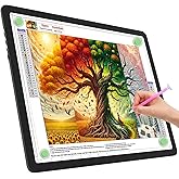 TOHETO A3 Light Board for Diamond Painting, Super Bright Magnetic Light Pad with Side Buttons, Lightbox for Tracing and Drawi