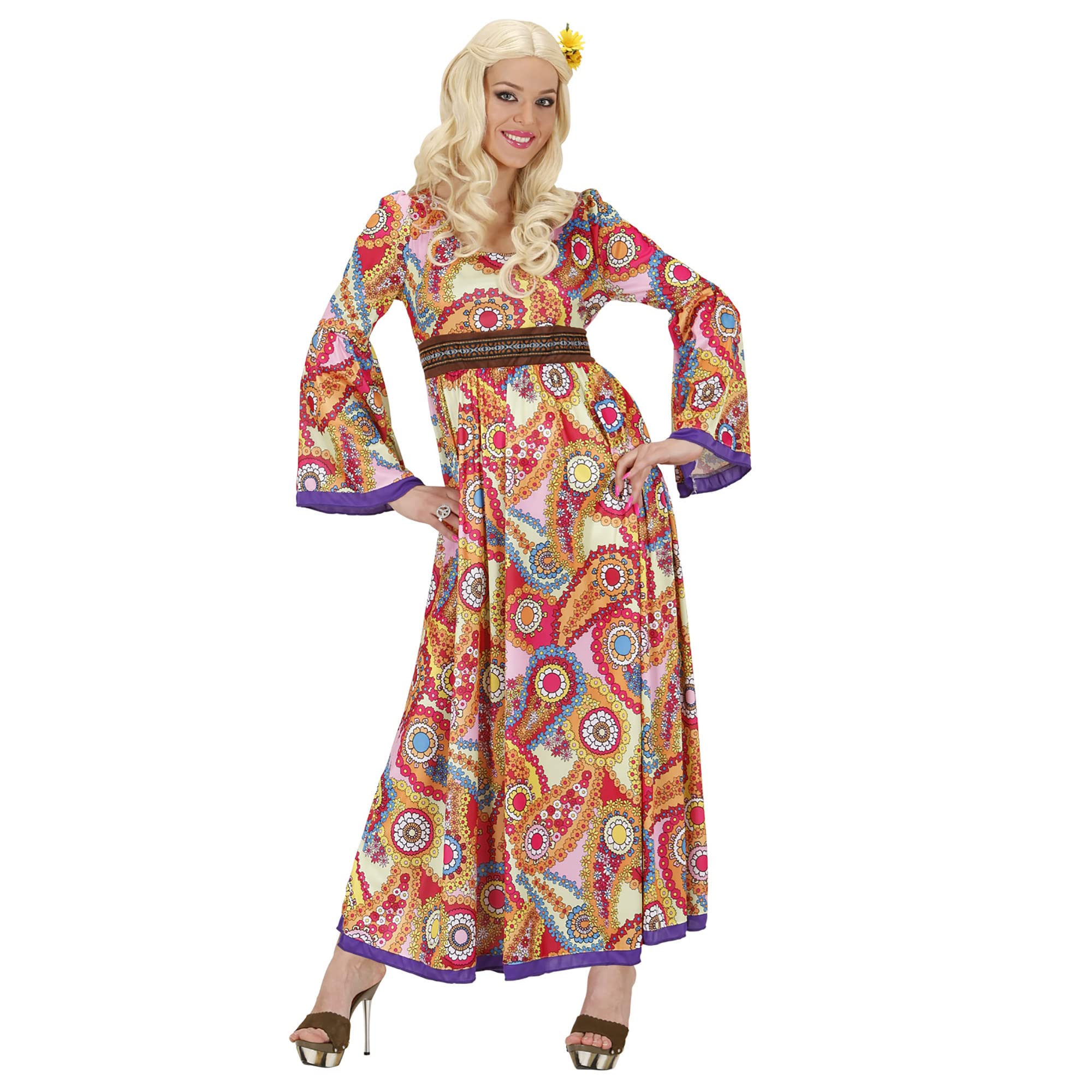 Widmann W MILANO Party Fashion - Hippie Man Flower Power Fancy Dress Costume