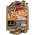12-14 lbs Per Box Kiln Dried Mini-Oak Pizza Oven Wood 5 Inch Log Length - for Long Consistent Burns - Compatible with Ooni, Gosney, Solo Stove or Any Other Brands Ovens - 12-14 lbs Per Box