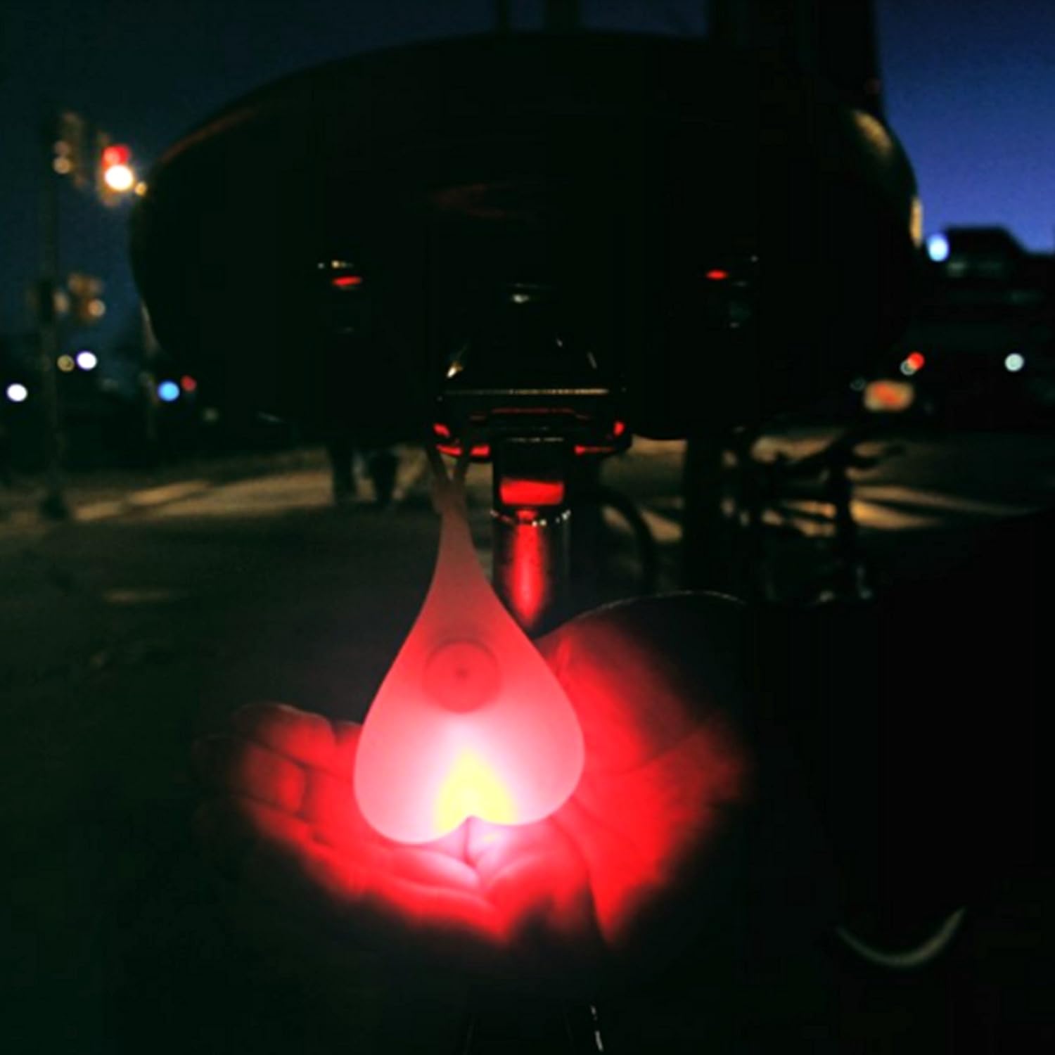 heart shaped bike light