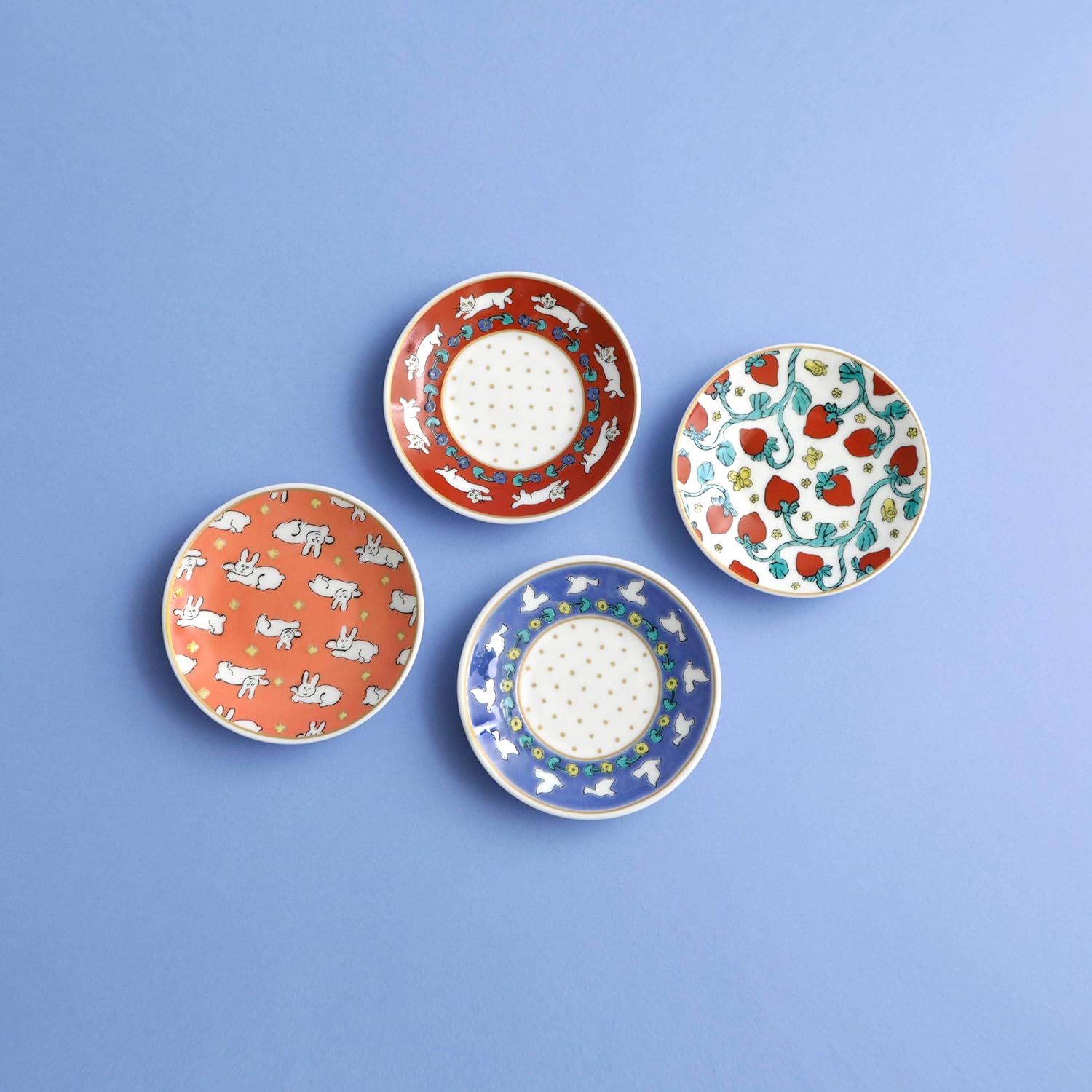 AfternoonTea LIVINGアフタヌーンティーリビング九谷焼豆皿4枚セット 北澤平祐