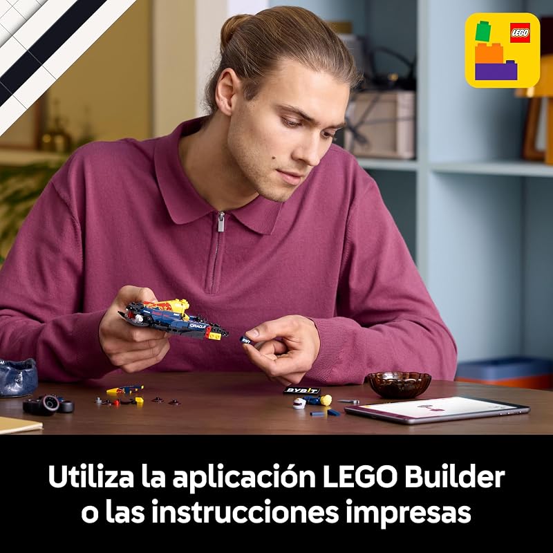 Speed Champions Coche de Carreras Oracle Red Bull Racing RB20 F1 Maquetas para Construir para Adultos con 1 Minifigura de Piloto de Fórmula 1, Regalo para Hombres y Mujeres Coleccionistas 77243