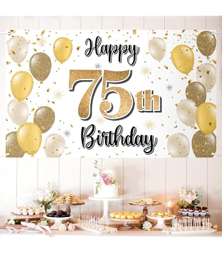 Happy 29th Birthday Banner – Großes Rückwand-Banner (200x119 Cm) In Schwarz & Silber | Mit Seil Zum Aufhängen | Für Geburtstagsparty-Deko