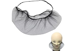 Linkidea 100 Pcs 15.7" Beard Net, Disposable Beard Covers with Elastic Bands, Comfortable Protective Beard Mask for Cooking (