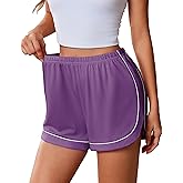 Ekouaer Pajama Shorts Women Soft Sleep Shorts Casual Lounge Shorts Cute High Waist Pajama Bottom Comfy Split Side Pj Bottom