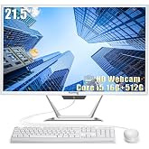 suevery FHD All-in-One Desktop Computer,21.5 Core i5 1080P Display Aio PC, | 16GB RAM 512GB SSD,HD Webcam, WiFi 6, Business All in One for Home Office Daily Use with Keyboard &amp; Mouse