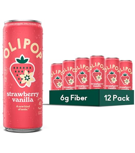 Amazon.com : OLIPOP 6g Fiber Prebiotic Soda, Classic Root Beer, 12