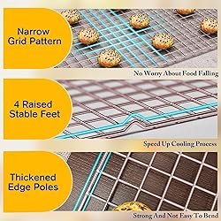 2-Pack Cooling Racks for Cooking and Baking - 10" x
