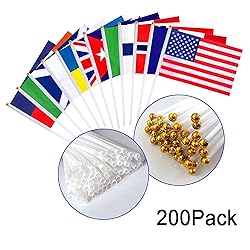 WEITBF 200 Countries International Flags of the