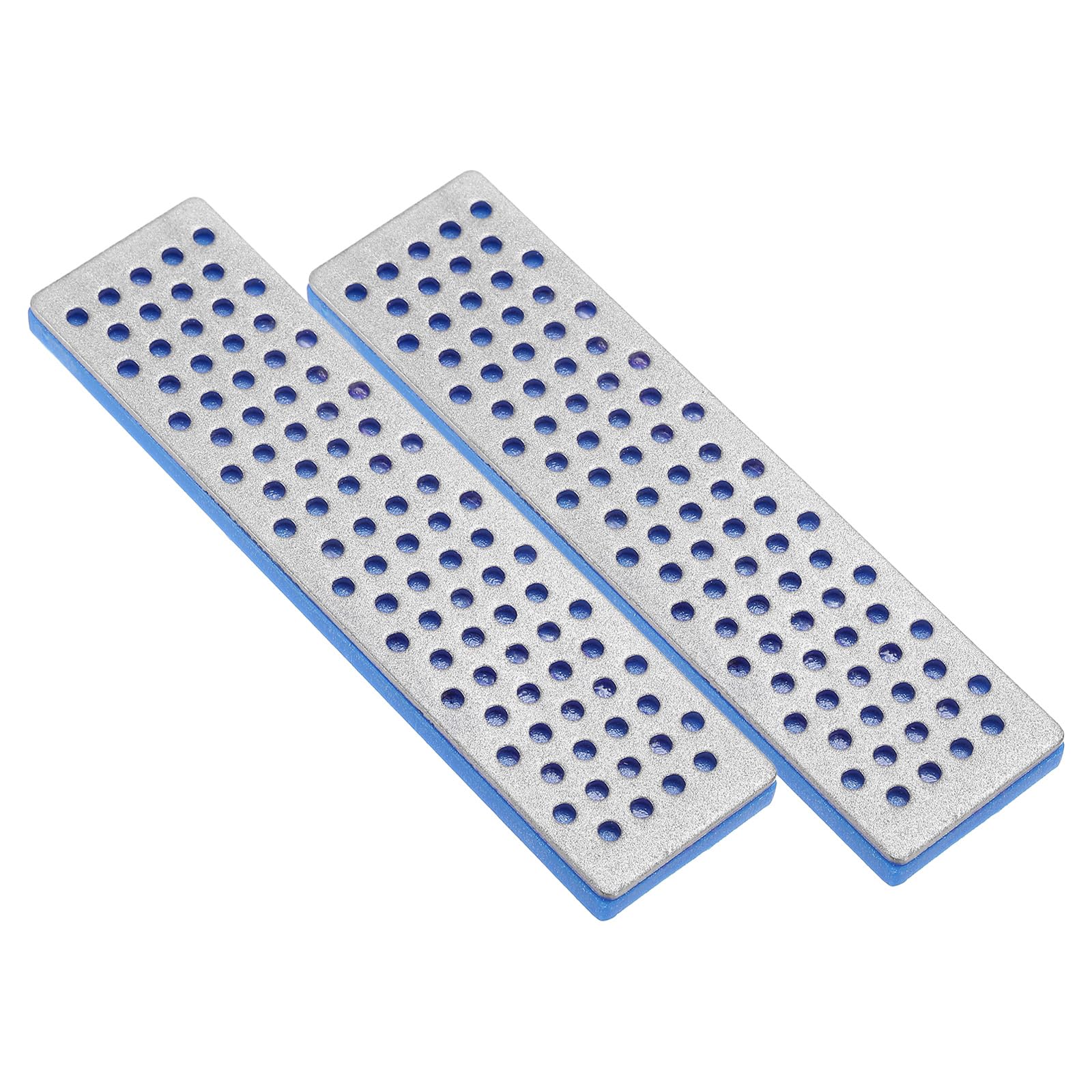 PATIKIL 100mm Extra-Coarse Ski Snowboard Diamond Stone,2Pcs Ski Edge Sharpener Diamond Edge Files Snowboard Whetstone, Blue