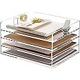Acrylic Note Dispenser Acrylic Sticky Note Holder - Cute Desk Organizer That Keeps Your Notes Clean & Accessible Note Storage Box