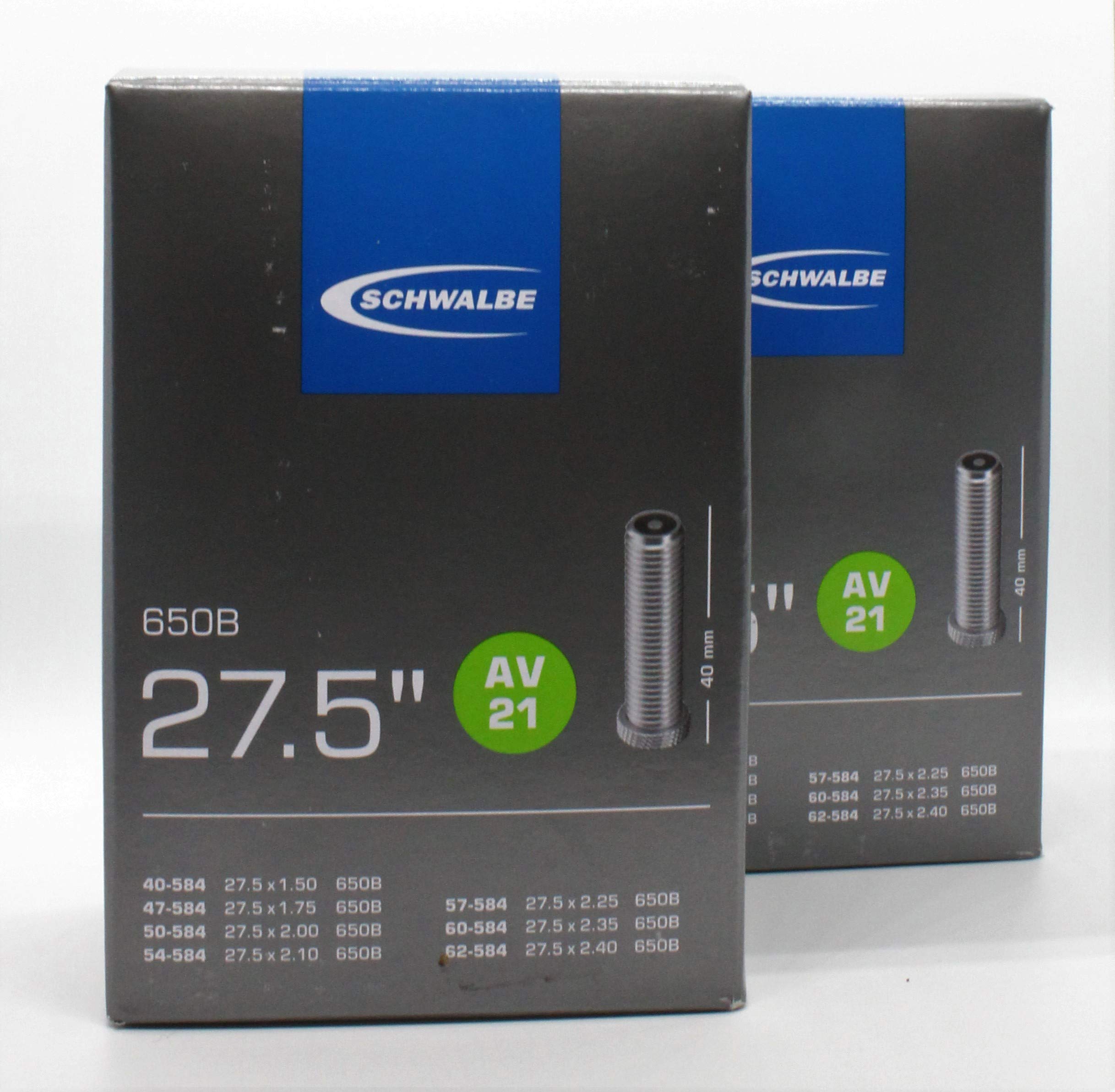 Schwalbe_Tires_Set Schwalbe MTB Hose, 27.5 inches, 650B, AV21, Car Valve, Set of 2