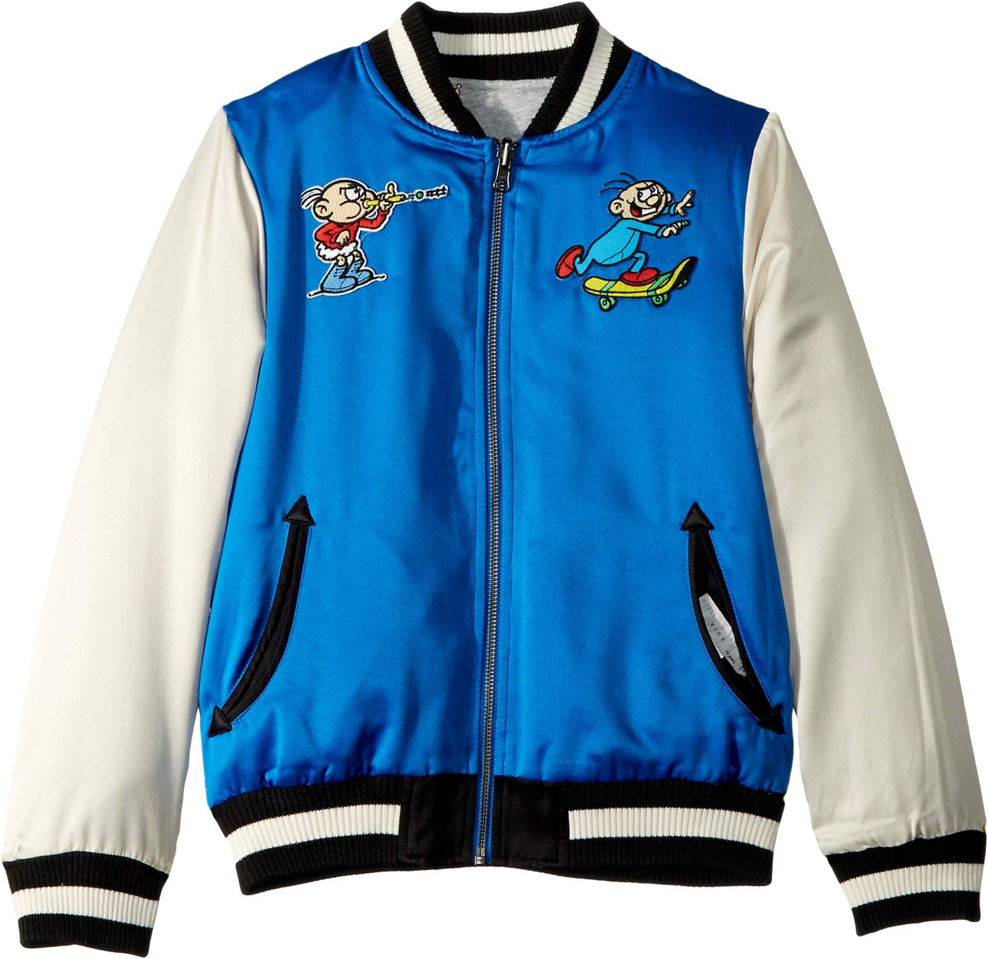 Stella McCartney Kids Mens Reversible Character Bomber Jacket (Toddler/Little Kids/Big Kids)