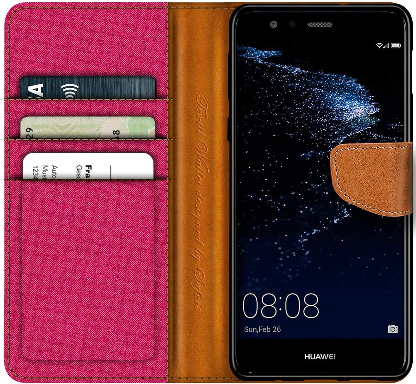 Verco Phone Wallet Case compatible with the Huawei P10 Lite - Image 3