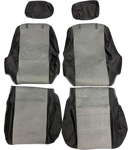 Funda De Asiento Delantera Gris Para Toyota Tacoma 1995-2000, 60/40, Ajuste Exacto Endura
