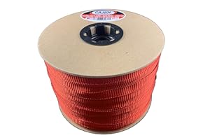 CAJUN TIE DOWNS Cajun Pull Line - 5/8 Inch Black - 1,500 lb. - Pull Tape - Polyester Pulling Tape - Made in USA