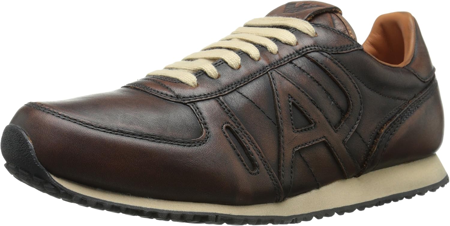ARMANI JEANS Men�s Leather Vintage Trainer