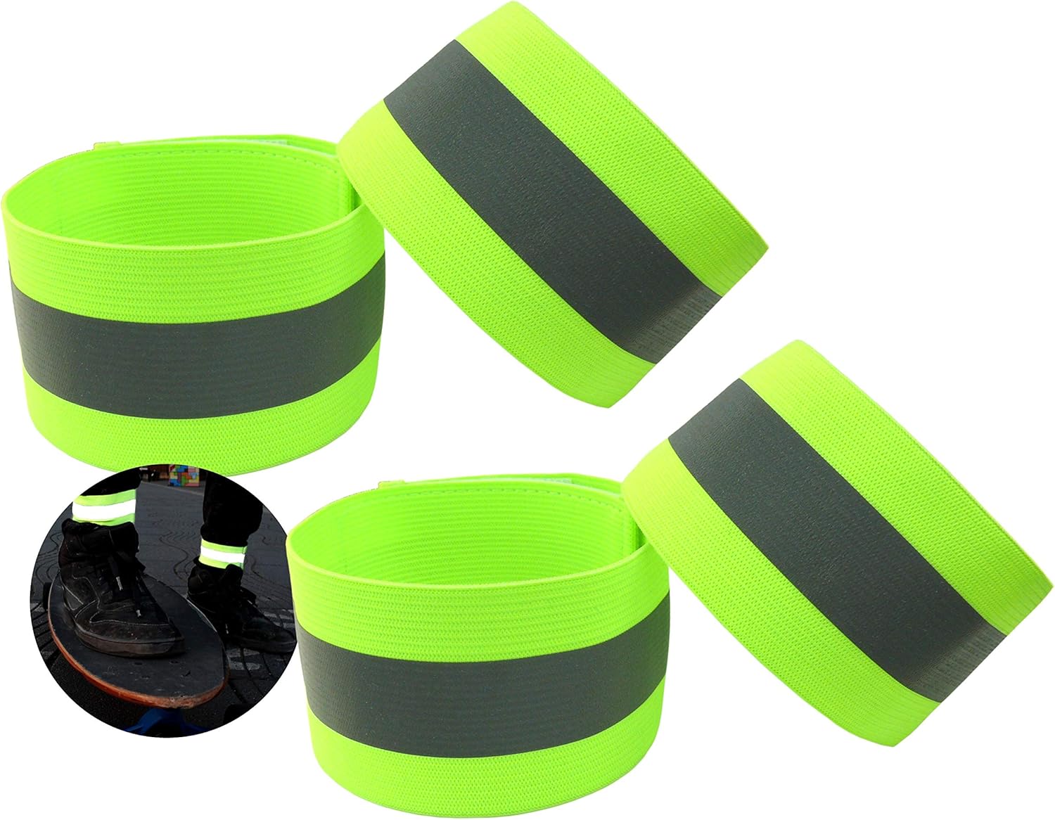 ongear Reflective Armband Extra Reflective Safe Velcro Strap Elastic