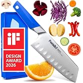 FWAH! Pinch Kids Chef Knife - Safety Knife for Real Cooking (Ages 4+) | Montessori Toddler Tool, Rigid Stainless Steel Blade,