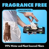 DUDE Wipes Flushable Wipes 6 Pack Unscented Extra-Large 288 Count view 2