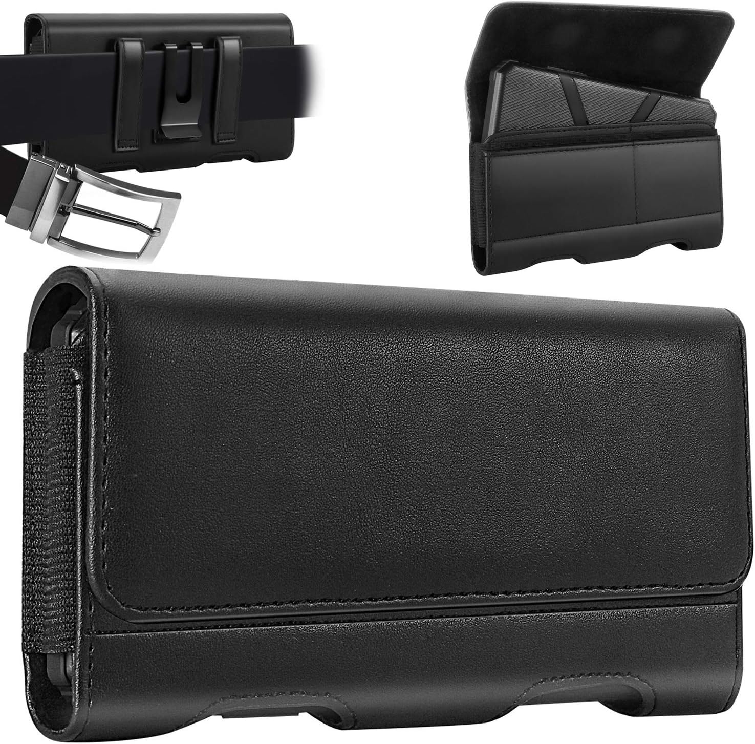 Mopaclle Molle Phone Holster for Samsung Galaxy Note 20 Ultra,Note 10 Plus,Note 9,Note 8, Note10 Lite ,S21 FE 5G, S20 Plus, S21 Plus, S22 Plus,S10 Plus Nylon Belt Case with Loops Cell Phone Pouch