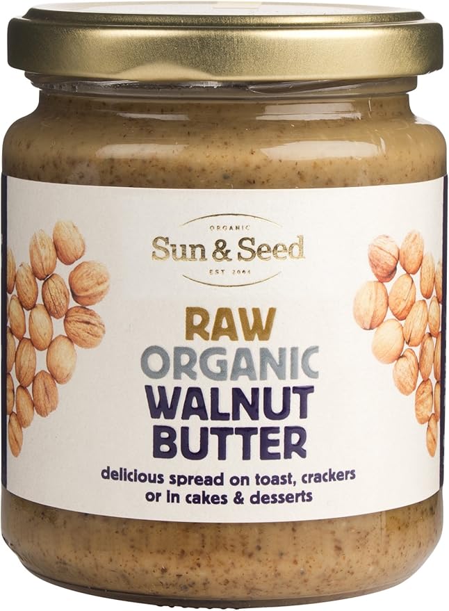 Sun and Seed Organic Raw Walnut Butter 250 g Amazon.co.uk Grocery