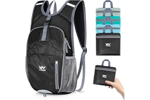 15L Foldable Hiking Backpack,Lightweight Waterproof Machine Washable Daypack,Small Bag for Travel/Walking for Men&Women-0.5LB