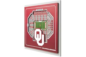 YouTheFan Officially-licensed NCAA Stadium Series 3D Wall Art - multi-layer team stadium replica, detailed sports fan gift, indoor decor