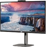 AOC Q27V5CW 27" QHD IPS Monitor 75Hz USB-C Dock 65W PD Windows Hello Webcam