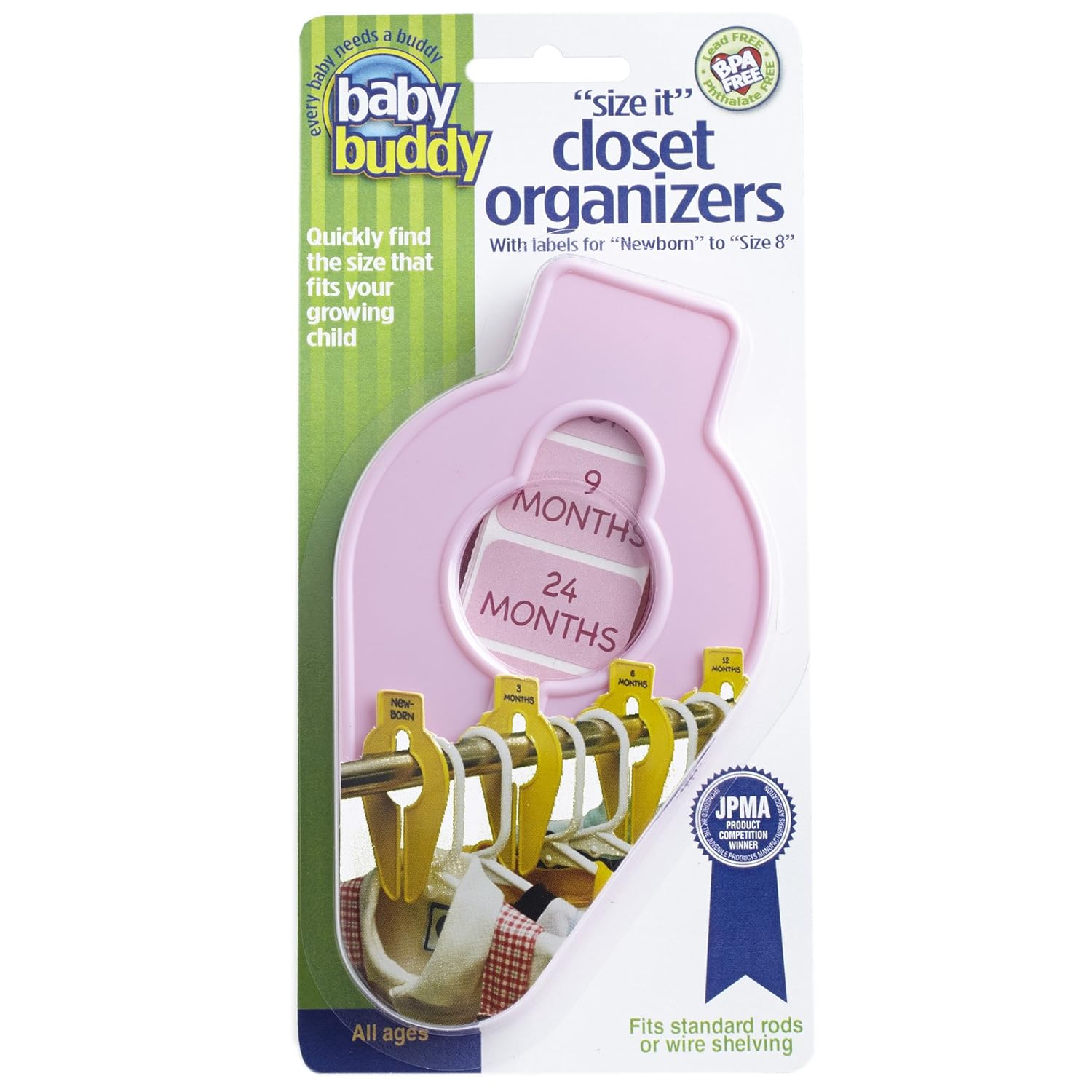 Baby Buddy SizeIt Closet Organizers Baby Clothes Closet