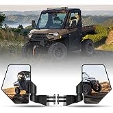 Upgraded Ranger Side Mirrors Door Mounted, Esploratori UTV Side Mirrors 7.95" x 5.7" for Full-Door Polaris Ranger Compatible With 2018-24 Polaris Ranger CREW SP XP 570 1000 2019-24 Commercial Pro XD