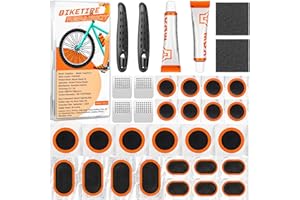 YangGien 36 Pcs Bike Tire Repair Kit, Premium Bike Tire Patch Kit, Portable Bicycle Tire Repair Kit, Parches para Bicicleta, Bike Tube Patch Kit for Mountain Bikes and Road Bikes