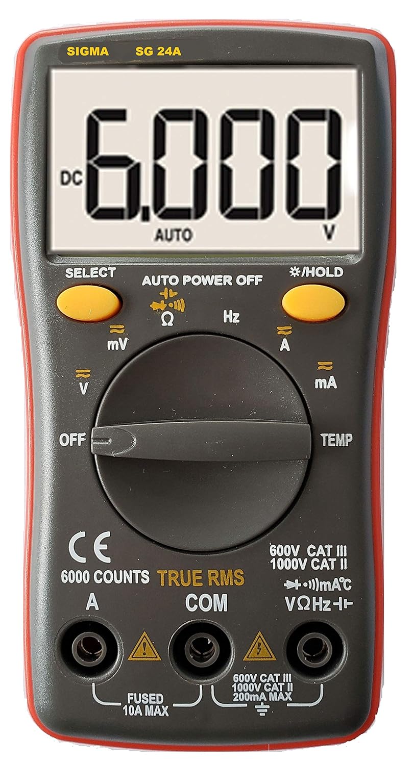 Sigma Instruments True Rms 24A Digital Multimeter with Calibration