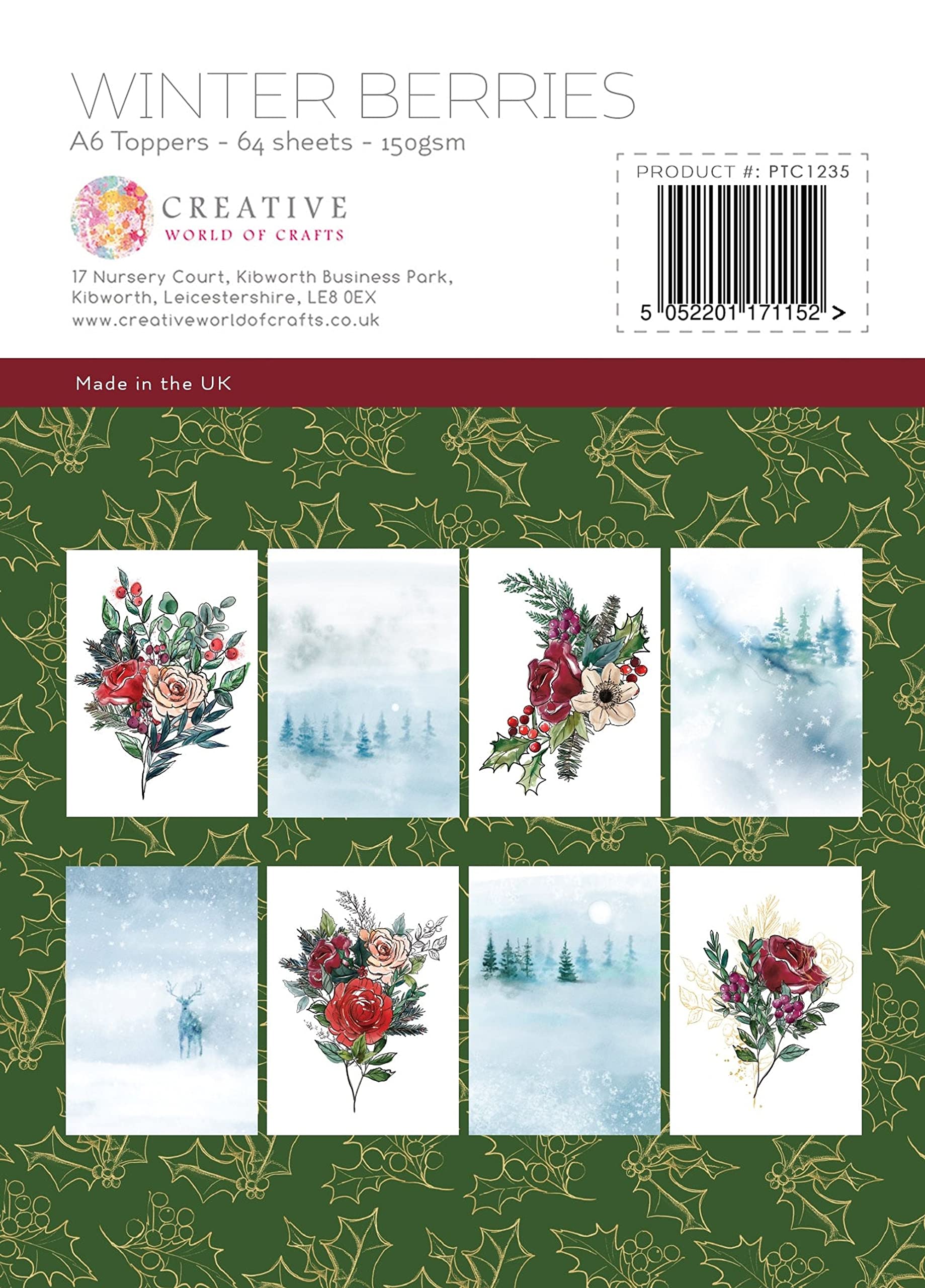 The Paper Tree - Winter Berries - Topper Pad