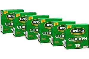 Herb-Ox Granulated Chicken Bouillon Instant Broth & Seasoning 1.13 oz (Pack of 6)