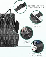 Oasser Car Boot Liner 4-Layer Non-Slip Waterproof Protector with Bumper Cover view 4