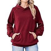 Zeagoo Womens Fleece Hoodies Soft Midweight Casual Hooded Sweatshirts Fall Winter Pullover Tops Kangaroo Pocket