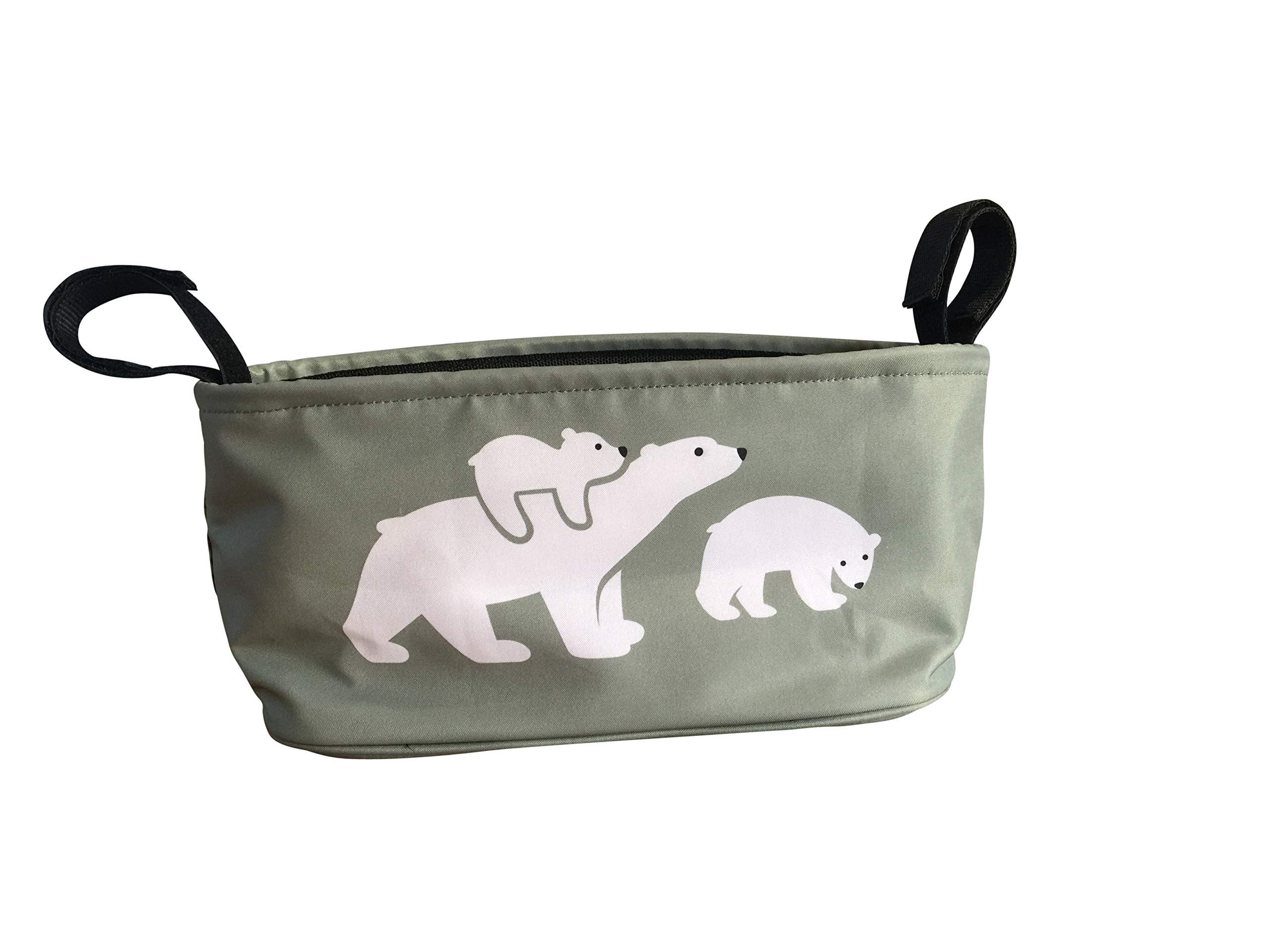BundleBean Buggy/Stroller Organiser Bag - fits to Any Pushchair/Buggy/Stroller, Wheelchair or Walker (Polar Bear)