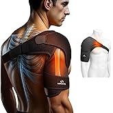 COPPER HEAL – Shoulder Adjustable Clamp Compression Sleeve for Men Women's Support, for Better Back Posture Arm Right & Left Pain Rotator Neck with Stability Sports Pad Gym Ice Strap