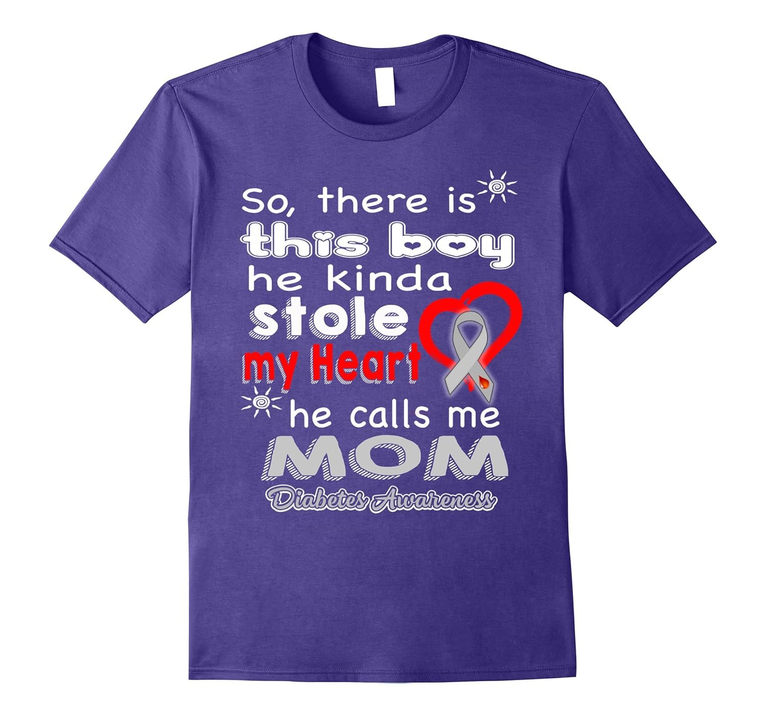 He calls me Mom - Diabetes Awareness shirt-Rose