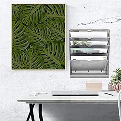 EASEPRES Mesh Wall File Organizer 5 Tier Vertical